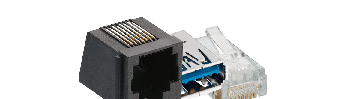 Elsap, Connettori USB e RJ45 in SMT e THT